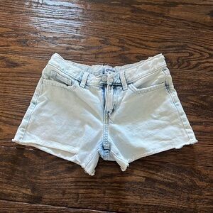 kids white jean shorts